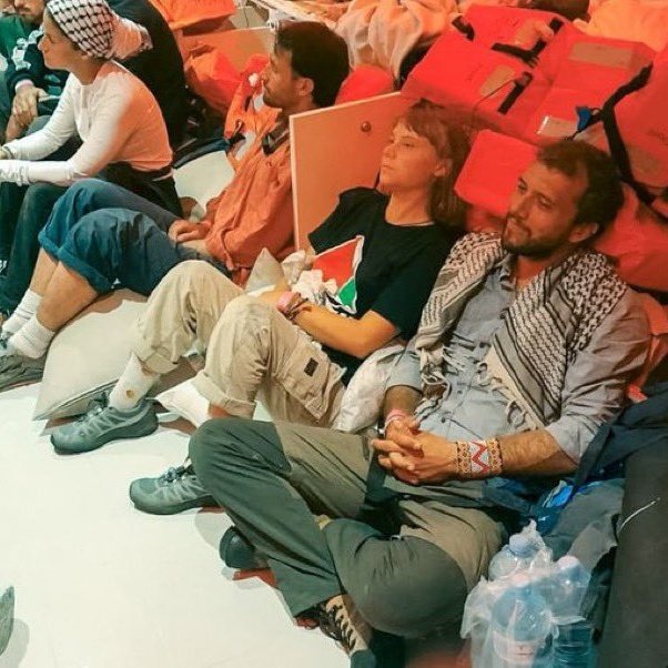 The crew of the Global Sumud Flotilla boat Alma — including Greta Thunberg and Sumud leader Thiago Ávila — has been illegally detained by Israel after being arrested in international waters last night.

📢 RAISE YOUR VOICE.
📞 PRESSURE YOUR GOVERNMENT NOW.