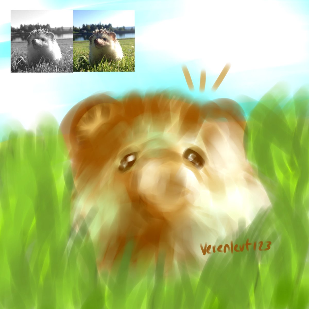 Verenlevt123's tweet image. Menggambar landak tapi malah jadi marmut 😼😼 #stressfisika #studyart