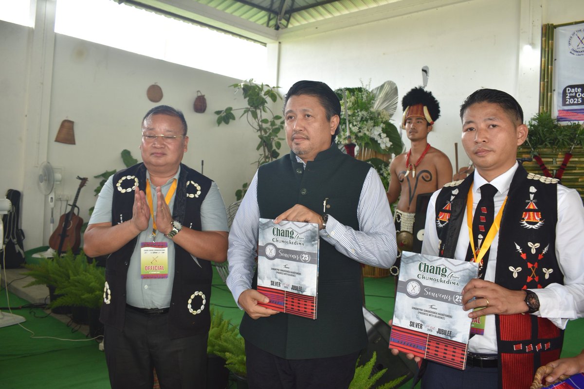Addressed the Silver Jubilee celebrations of the Chang Union Chümoukedima. On this red letter day, I congratulate the Union, its leaders and members- past and present- who have worked tirelessly and contributed towards the upliftment of the Chang community in Chümoukedima. The