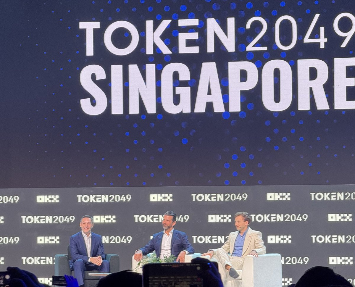 TOKEN2049 Singapore - where visionaries speak and the next bull cycle gets its fuel $WLFI #USD1 🇺🇸🦅👆