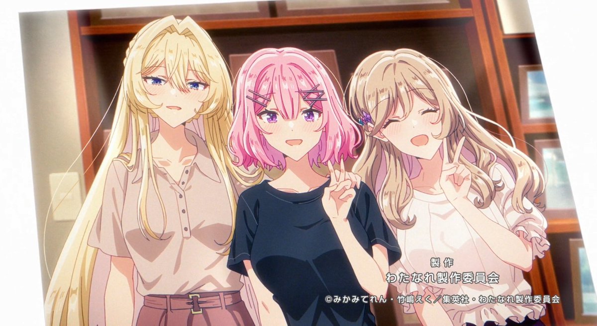 Don’t mind me, just blessing your TL with the most beautiful throuple 🥰💞
#yuri #watanare_anime