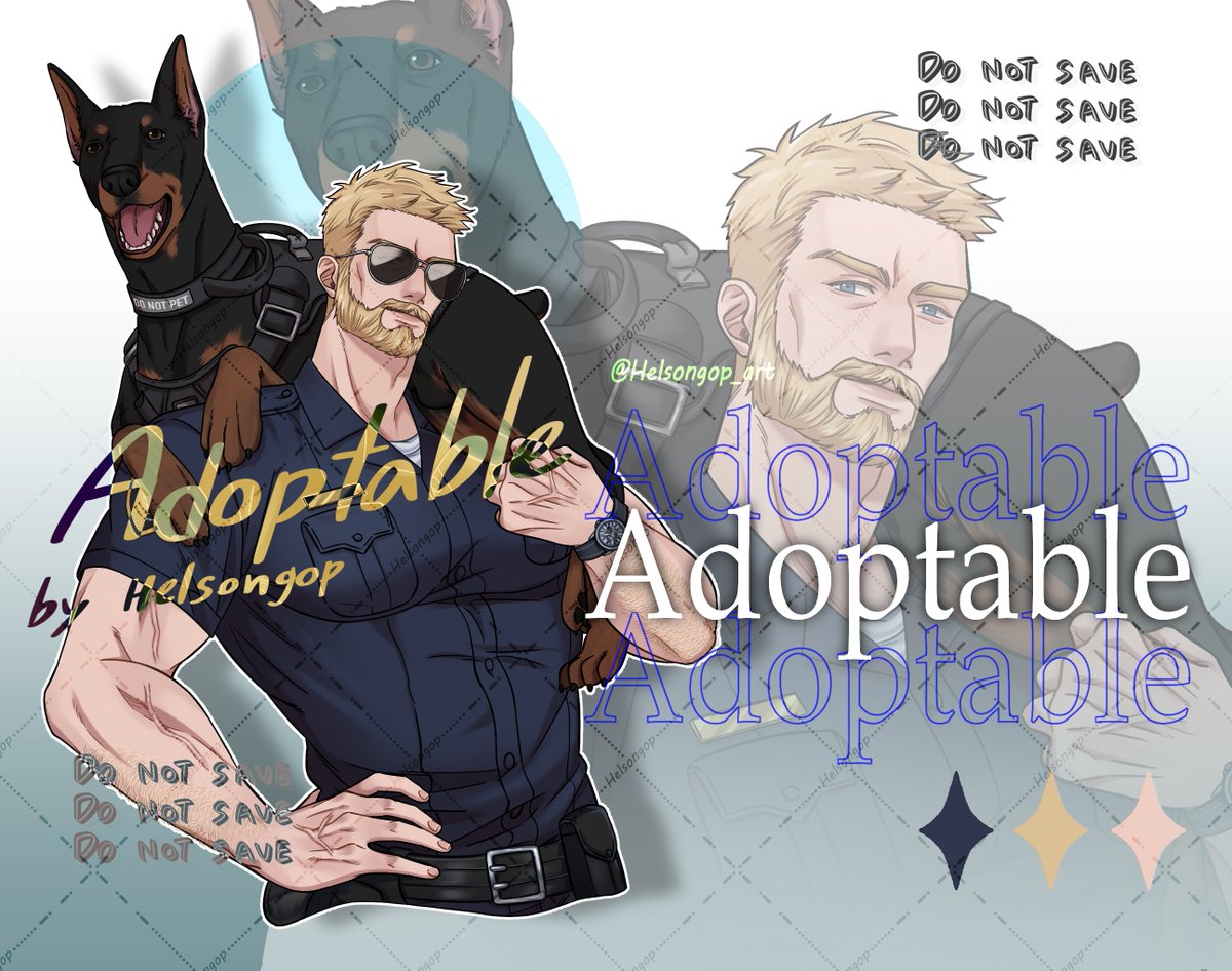 Helsongop_art's tweet photo. อดอป🚨🐶
ธีม : ลุง | ตำรวจ | หมาตำรวจ | Daddy | Uncle | Police | K9 | สเกลครึ่งตัว(Half body)
 สถานะ : ได้บ้านแล้ว❌
#อดอป #adoptablesTH #adoptable #adopt #characterart #characterdesign #อดอปจากgop
เป็นอดอปแรกที่โดนAb1 เร็วมากกกกน้ำตาปริ่ม😭 https://t.co/Hyxh2tJZlJ