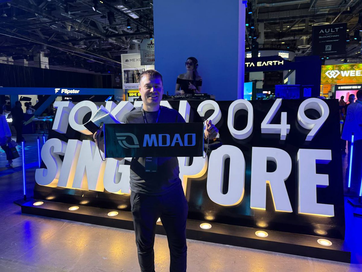 #MDAO is participating in the 2025 Singapore #TOKEN2049  event, a premier global cryptocurrency event!
We will be actively engaging with attendees and promoting MDAO!