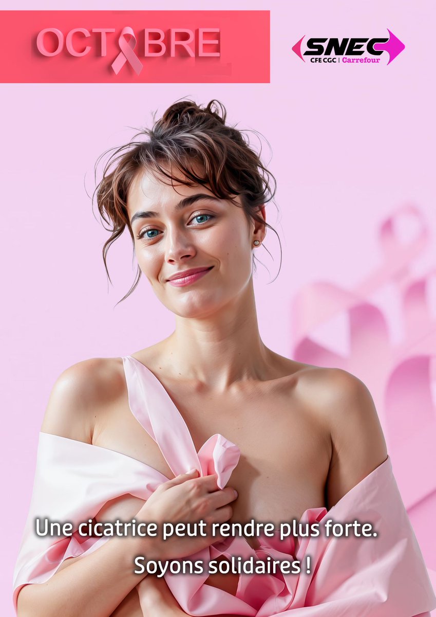 📷 Chaque année, plus de 60 000 femmes en France apprennent qu’elles ont un #cancer du sein.
Derrière chaque cicatrice, il y a la douleur, mais aussi la force, le courage et l’espoir d’une guérison. 📷
#octobrerose2025