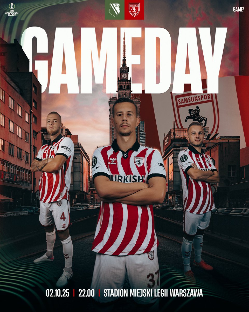 MAÇ GÜNÜ 💪
 
#SamsununMaçıVar

#LEGvSAM