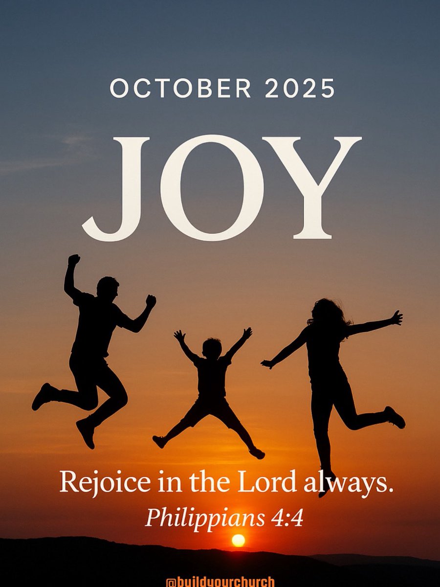 Welcome to the 10th month of the year
Welcome to your month of JOY

All through this month, may you continually experience the Joy of the Lord, Amen! 🙏🏽
