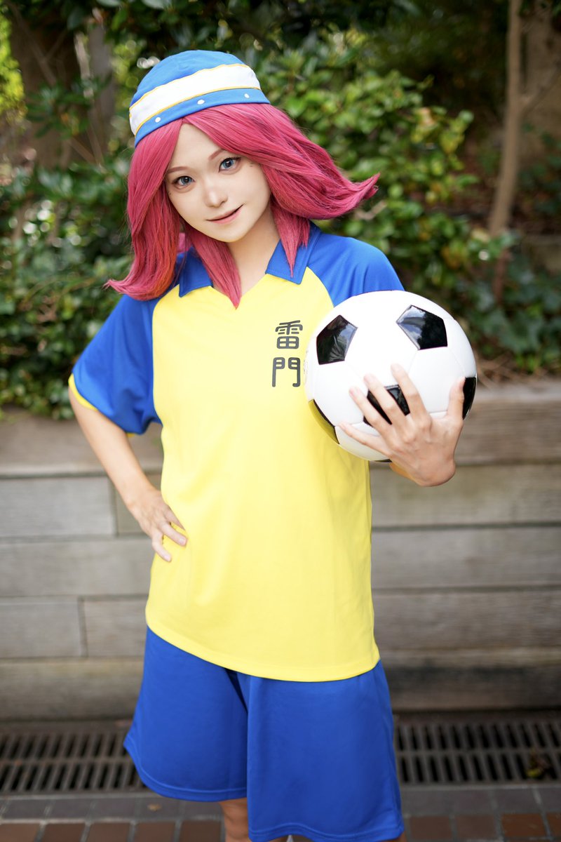 7_n_ko_2's tweet image. cosplay ⚽️⚡️ 財前塔子

　あたし財前塔子　塔子って呼んでよ！

photo…@nagasaki600 
 #アコスタ池袋