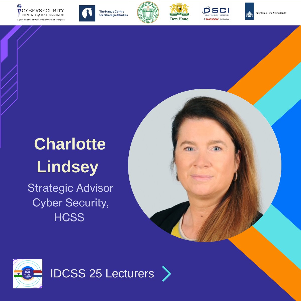 IDCSS25's tweet image. New exciting speaker announcement: Charlotte Lindsey.

Charlotte Lindsey is a Subject Matter Expert at @hcssnl. At IDCSS, she will provide a lecture on Cyber Mercenaries. 

@hcssnl @ccoe_hyd @DSCI_Connect @NLinIndia
