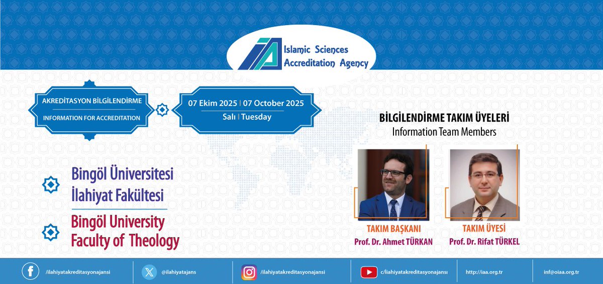 İlahiyat Akreditasyon Ajansı-İAA (@ilahiyatajans) on Twitter photo 