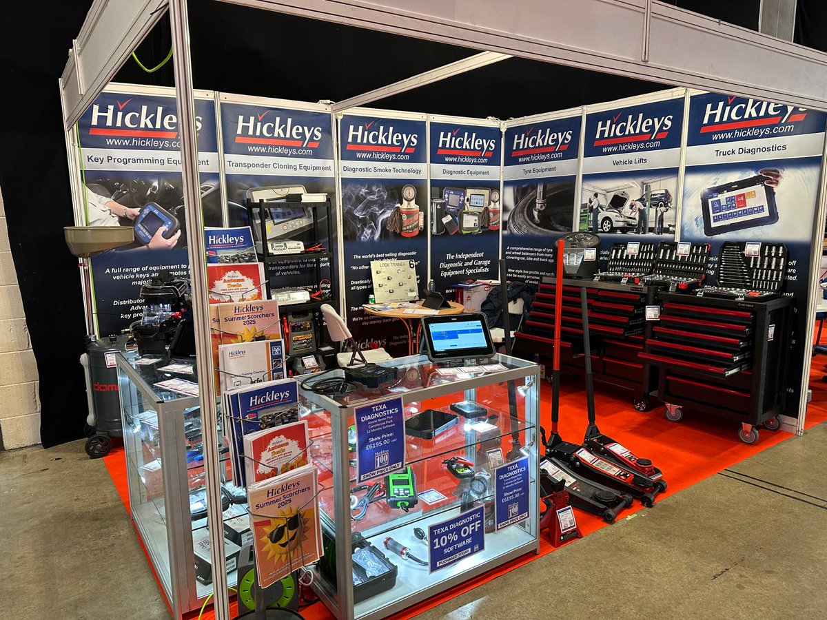 HickleysLtd's tweet photo. Thanks to everyone that came to see us at Professional Recovery Tow Show yesterday! We are doing it again today! Our team will be manning the Hickleys stand showing garage &amp; diagnostic equipment &amp; running the AccessTools stand showcasing non destructive entry tools. https://t.co/NLv16X5nBp