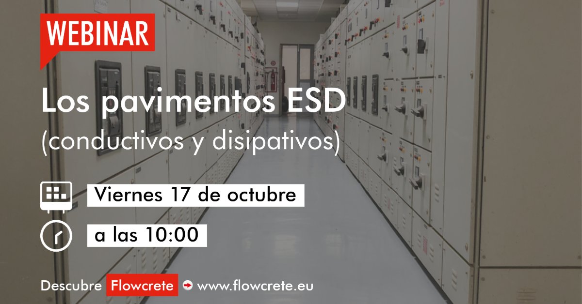 tremcocpgiberia's tweet image. ¡Reserva la fecha! 
Webinar sobre pavimentos continuos de resina ESD: normativa y sistemas Flowcrete. 📅 17/10/25 
Regístrate 👉 hubs.li/Q03Lj8cQ0
#Webinar #ESD #Flowcrete #TremcoCPG #PavimentosIndustriales #ProtecciónElectrostática