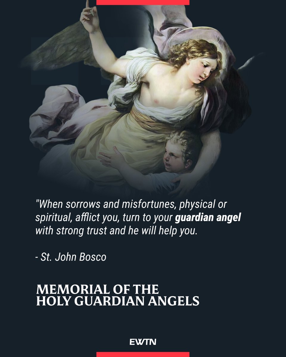 Everyone has a guardian angel. Don't forget to ask for their intercession!

ow.ly/zxW850WNKYS