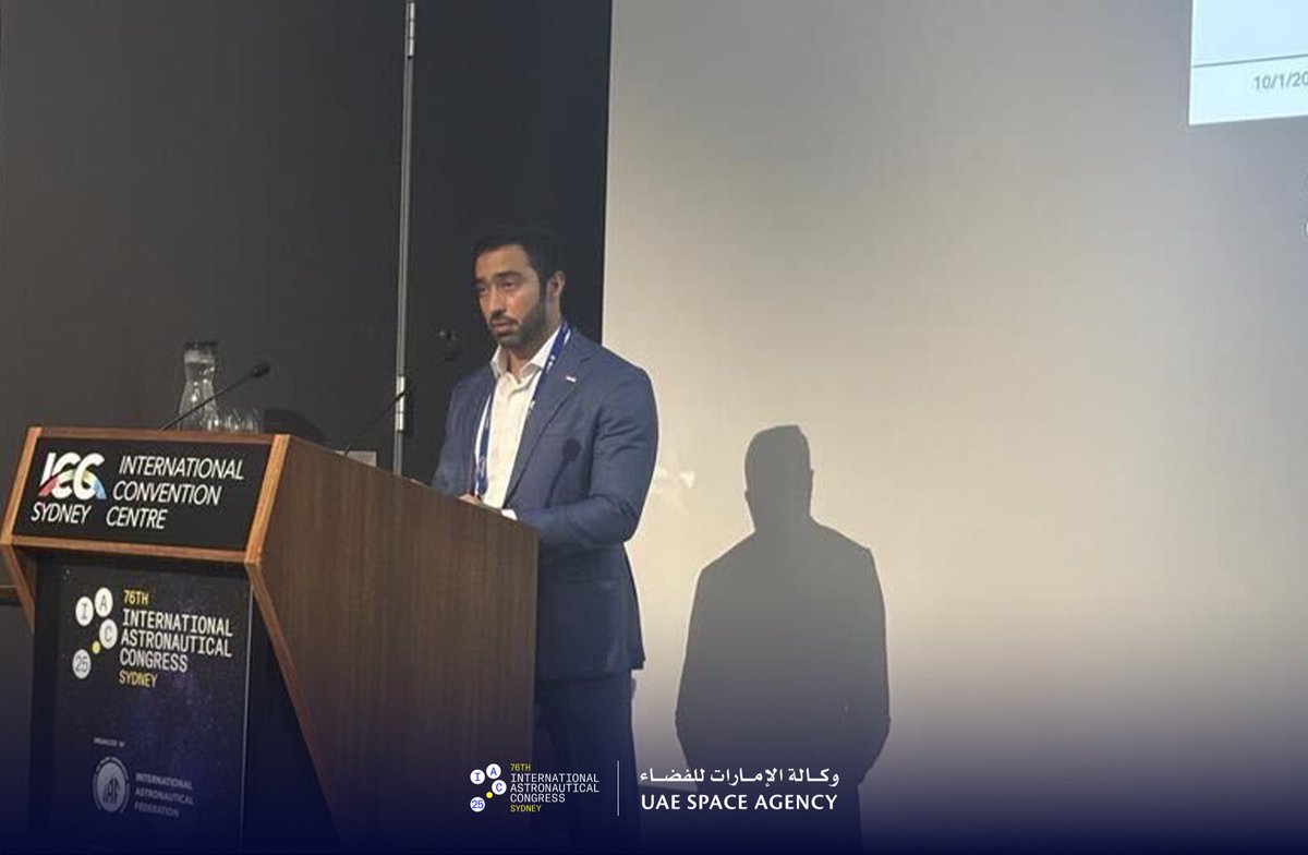 uaespaceagency's tweet image. على هامش مشاركته في المؤتمر الدولي للملاحة الفضائية، قدّم عبدالله المرر، رئيس قسم إدارة مشاريع الفضاء في وكالة الإمارات للفضاء، جلسة بعنوان «الشراكات بين القطاعين العام والخاص: التطبيقات التقليدية والجديدة للفضاء».

تناولت الجلسة دور مستويات نضج التكنولوجيا (TRL) والشراكات…