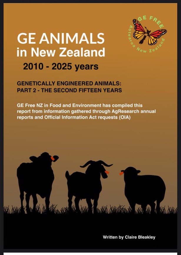 New Report: New Zealand's Cruel Genetic Engineering Animal Field Trials Reach An End. These disastrous #GMO farm animal trials have ended in complete failure after 25 years of cruelty that included spontaneous abortions, cancers, deformities and sterility. gefree.org.nz/press-releases…