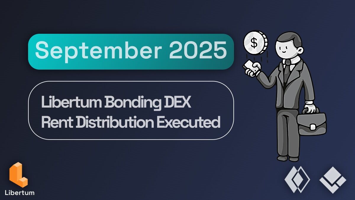 libertum_token's tweet image. Libertum Bonding DEX — Month 3 Update (Sept 2025)

Rent Distribution Genereously Executed - bonding.libertum.io

We’re thrilled to announce that all rent distributions for Month 3 have been successfully completed in USDC on the Base network for our JVC. Tokens are now in your…