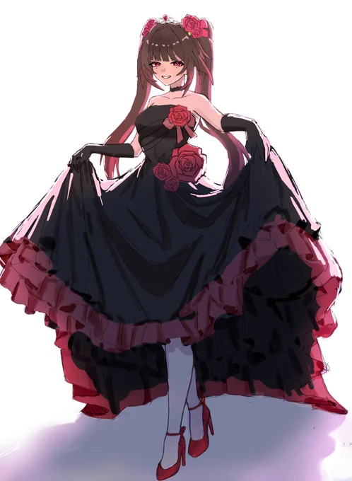 黒ドレスも似合うと思った #Sparkle