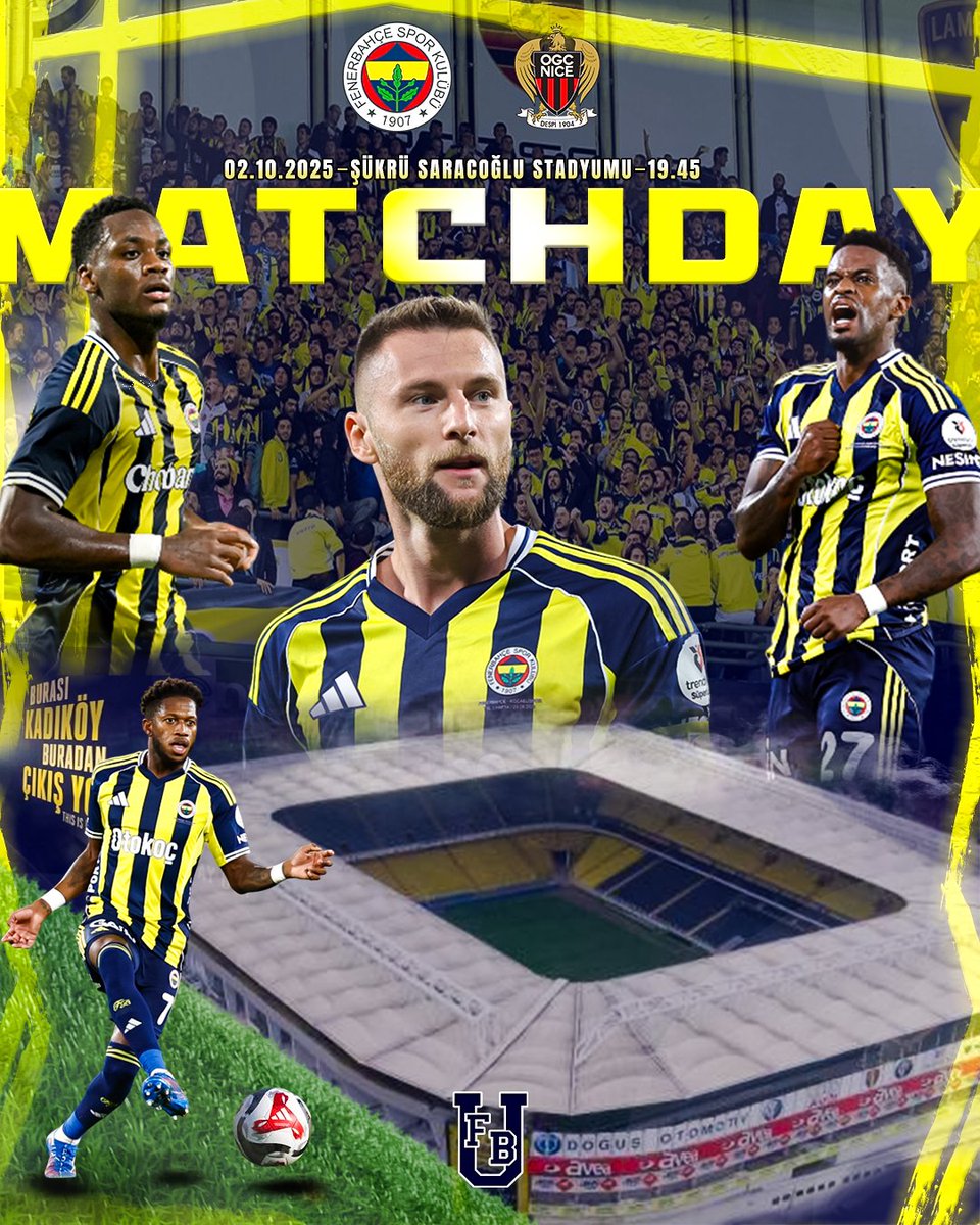 1907 ÜNİFEB Pamukkale Üniversitesi örgütlenmesi olarak 2 Ekim Perşembe günü Fenerbahçe - OGC Nice maçını izlemek için Poodium No1 Cafe'de toplanıyoruz. Tüm arkadaşlarımızı bekliyoruz!
