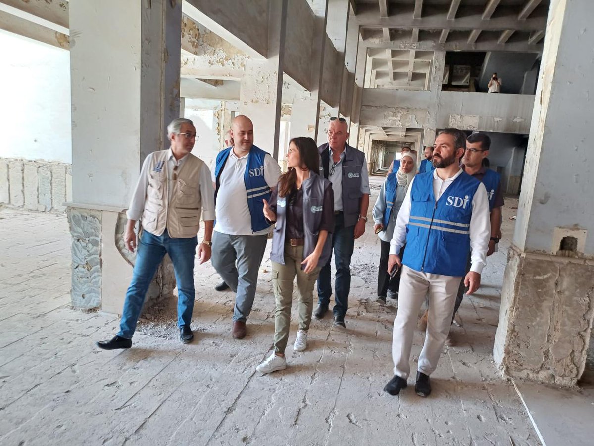 SRTFUND's tweet image. Aid Fund for Syria  #AFS and the SRTF have officially launched the activities of their first projects in #Darayya. 

To mark this milestone, the SRTF DG, Eng. @HaniKhabbaz, and Ms. Andrea Quaden, Executive Director of AFS, a key strategic and collaborating partner, conducted a…