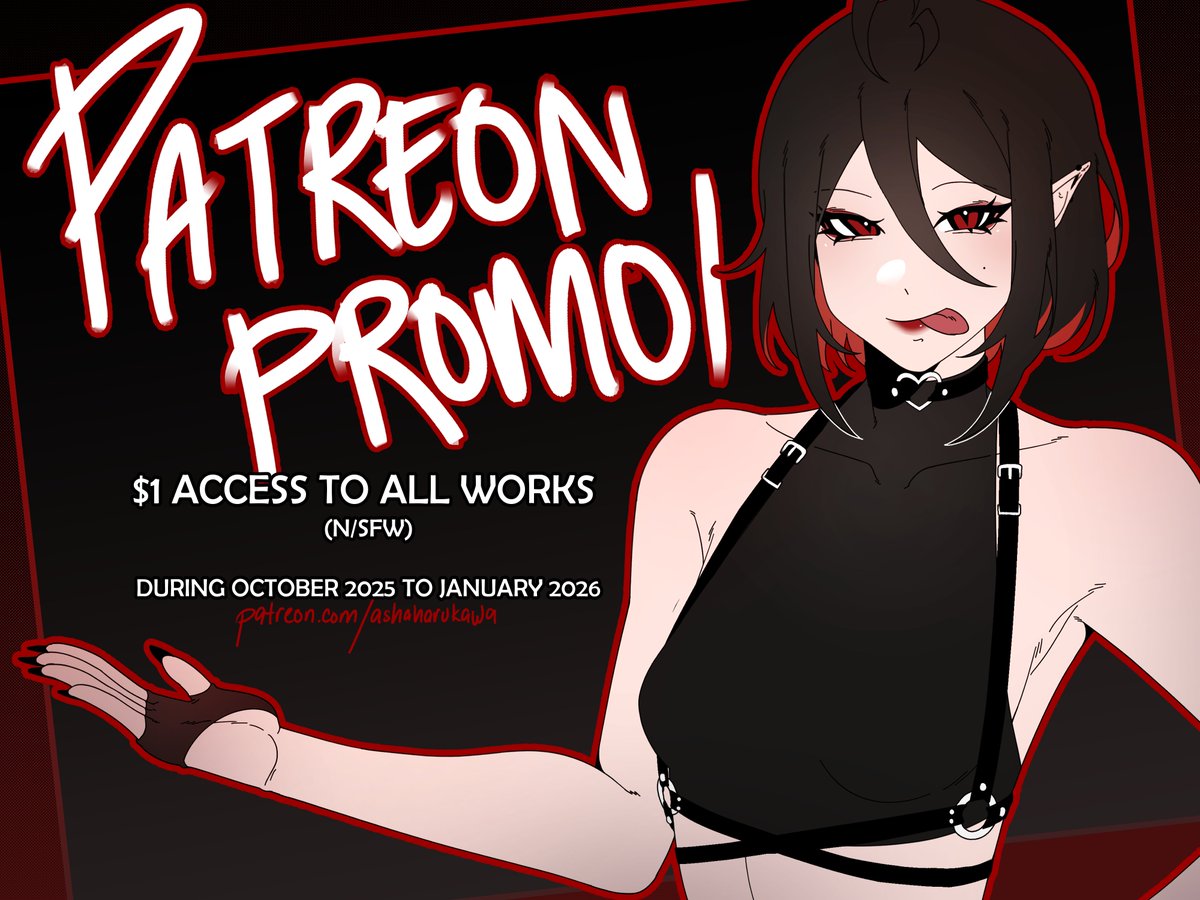 harukawaasha's tweet photo. Hello Hello! Coming back promo, and everything I make is accessible for only $1 in my Patreon :3 (only for a limited time!)

https://t.co/DDY7Tv2CfQ

For commissions, check my Vgen or Cardd!
https://t.co/bM5YuZHHxb
https://t.co/FEuhaJVfd8 https://t.co/f1c1zXDkIx