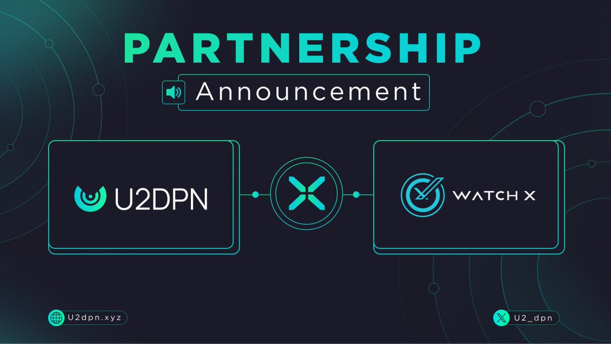 u2dpn_network's tweet photo. 🚨 Partnership Announcement 🚨

We’re thrilled to partner with @watchxnetwork - the first Web3 health ecosystem powered by smart wearables, where everyday wellness becomes a digital asset. ⌚️

🔹 Through the WatchX App, users earn tokenized rewards by completing fitness tasks or syncing health data from the WatchX Fusion Smartwatch - already available in Suning stores (Hong Kong)
🔹 An AI Health Agent provides personalized guidance for sleep, hypertension & fitness

By collaborating with U2DPN’s decentralized infrastructure, WatchX accelerates its mission of bridging Health2Earn, AI, and DePIN. Together, we’re enabling a future where health data is not just tracked, but owned, secured, and rewarded on-chain. 🌐