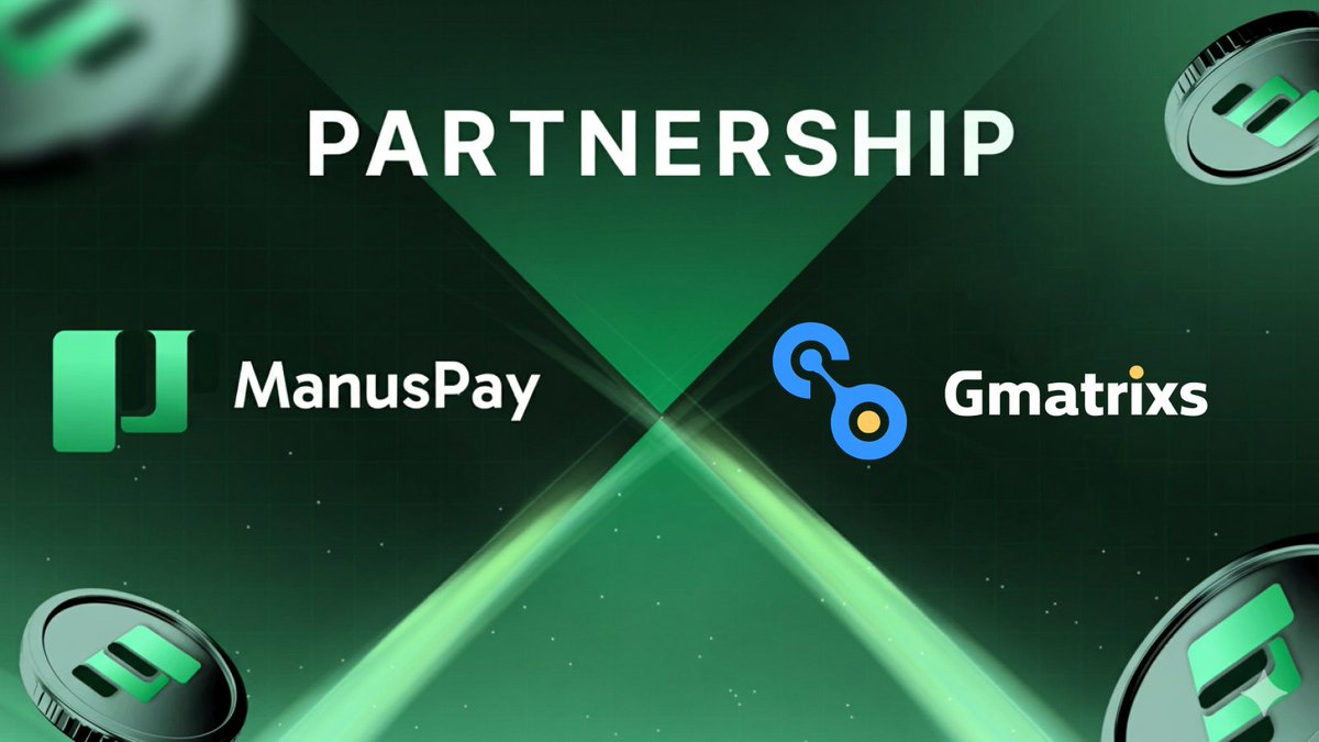 🚨 New Partnership 🚨
#ManusPay 🤝 <a href="/Gmatrixs1/">GMATRIXS</a> 

🔥 Gmatrixs is GameFi’s first omni-chain publishing platform, providing middleware, SDKs, a marketplace &amp; launchpad to power the future of gaming.

🌐 Together, we’re building safer, smarter solutions for gaming &amp; payments.