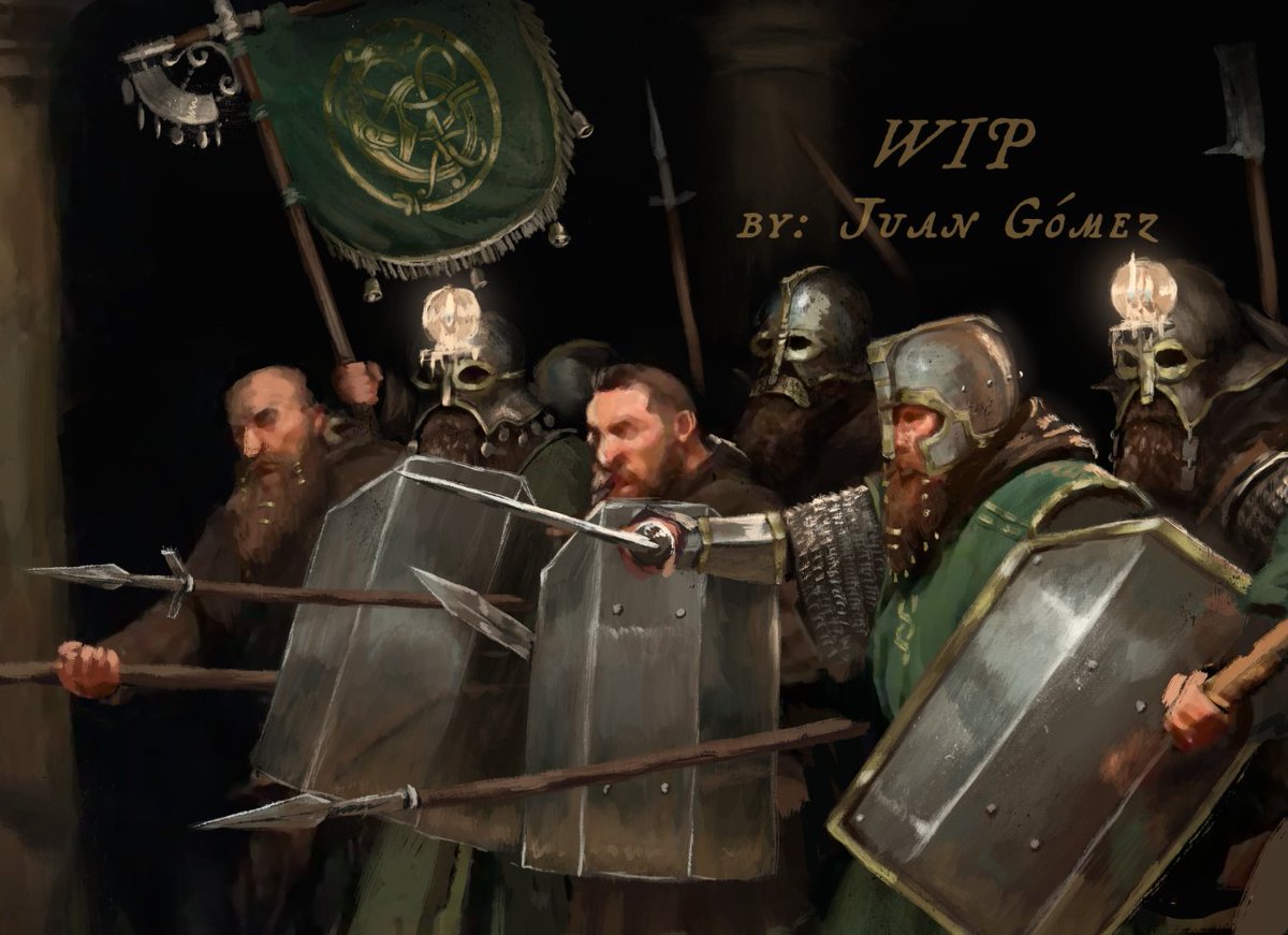 Wip Fragment. Some dwarves in combat