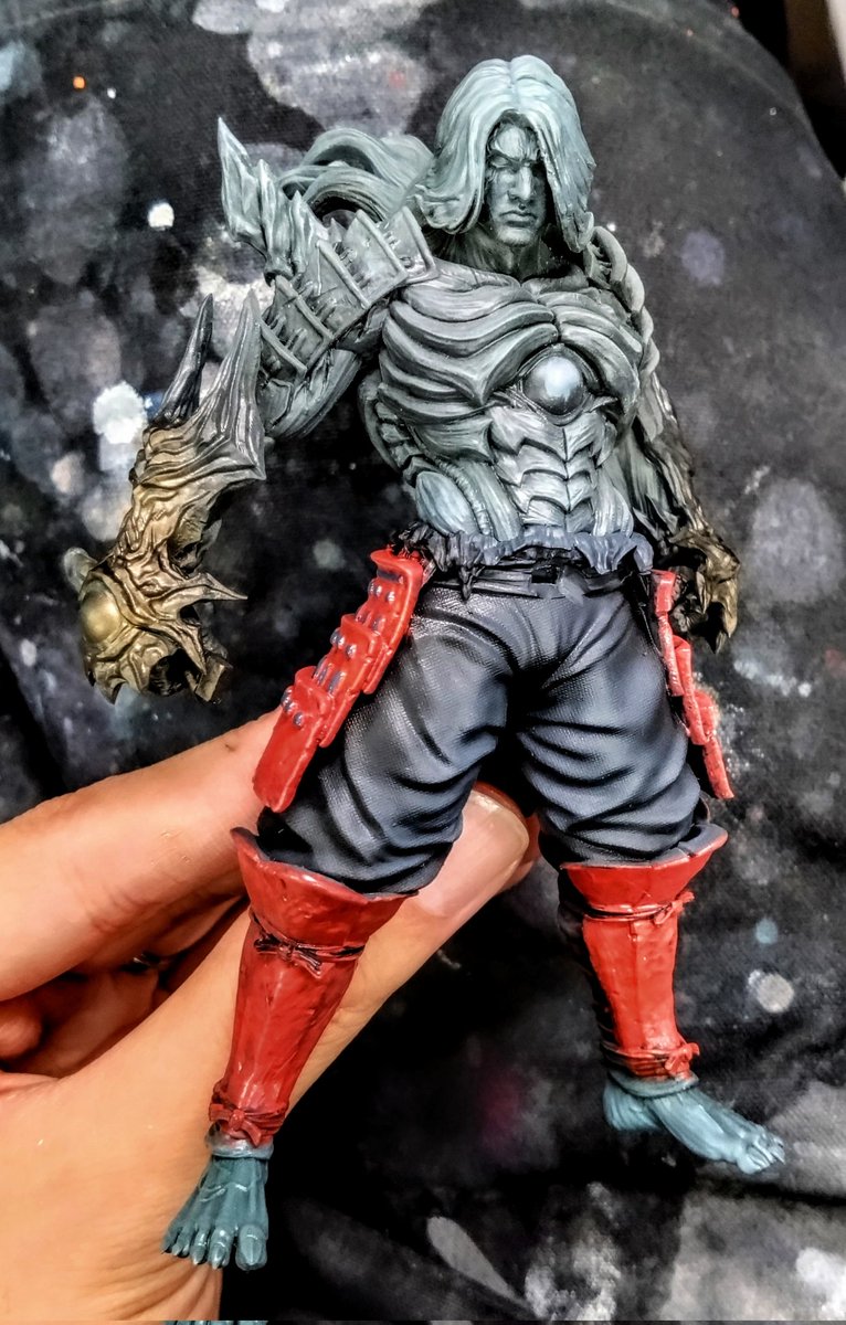 nabehands's tweet image. ベースの色をどんどん塗っていきます🖌️

#鬼武者