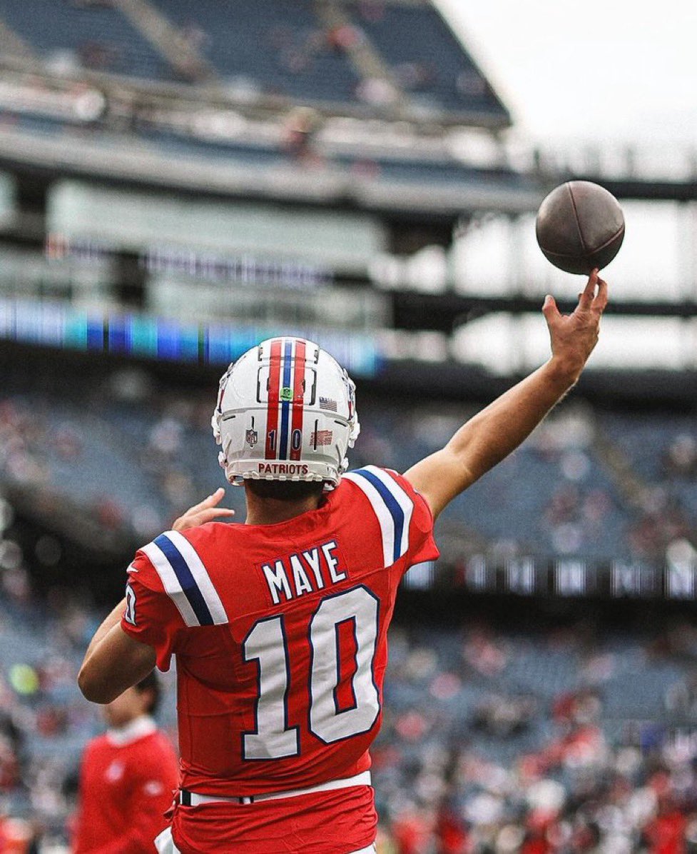 Drake Maye through 4 Weeks is:

- 1st in Completion Percentage
- 6th in Completions &amp; Passing Yards
- Tied for 4th in Passing TDs
- 5th in QBR
- Averaging 8 yards per pass

Let’s see what he brings into Buffalo this Sunday night in his first prime time game 😈