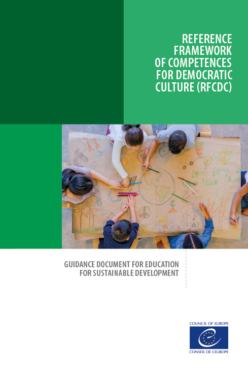 CoE_Education's tweet photo. New from @CoEducation: Guidance on applying the RFCDC to Education for Sustainable Development—linking sustainability with democracy &amp; human rights through the RFCDC’s 20 competences. 
Download: https://t.co/CFFQN3sRV5 
#Education #Sustainability #RFCDC #ESD https://t.co/vkJpPZhfmJ