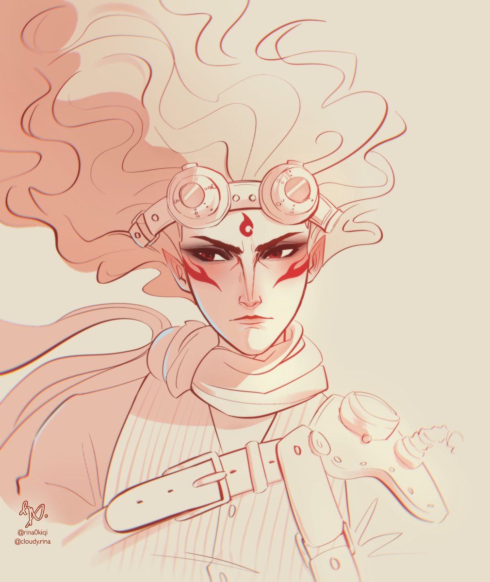 Steampunk! Nezha 😭😭 
I had to draw him omg he aura farms so hard as the figurine 🙏🏼🙏🏼 the steampunk style really fits him haha 
-
#NeZha2 #NeZha