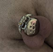This morning I had a last minute request to be locked for the #Locktober Chastity Challenge.
He arrived shaved, shrivelled &amp; armed with the tiniest cage I could find. The poor fool paid a late entry fine and agreed to a 1-week penalty at the end.

He left smiling, locked &amp;