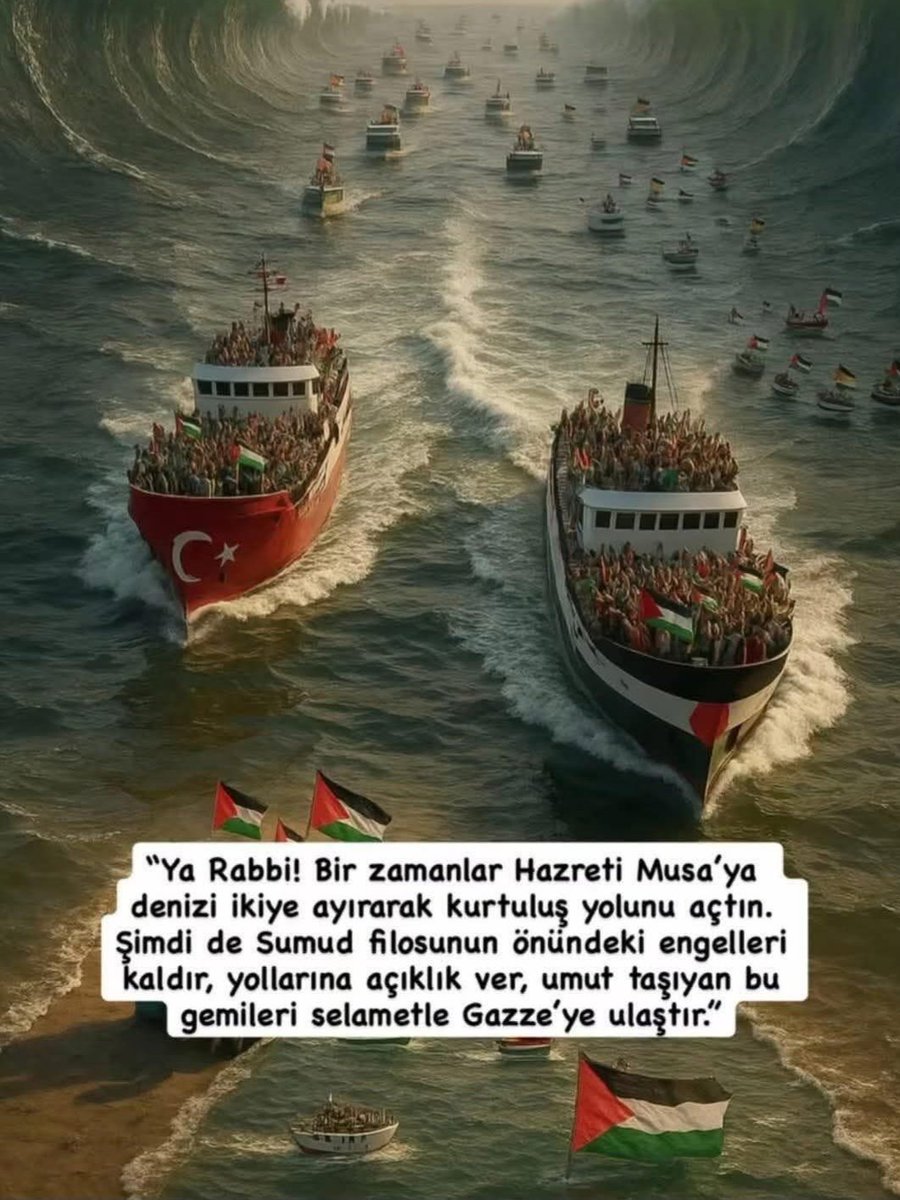 Allah size yardım ederse, sizi yenecek yoktur. ... Mü'minler ancak Allah'a tevekkül etsinler. Âl-i İmrân: 160
... şüphesiz Allah'ın rahmeti, yardımı iyilik edenlere pek yakındır. Â'râf: 56
    Yâ Rab! Müslümanlara, vicdan ve merhamet sahibi tüm insanlara yardım eyle. 
#gazze