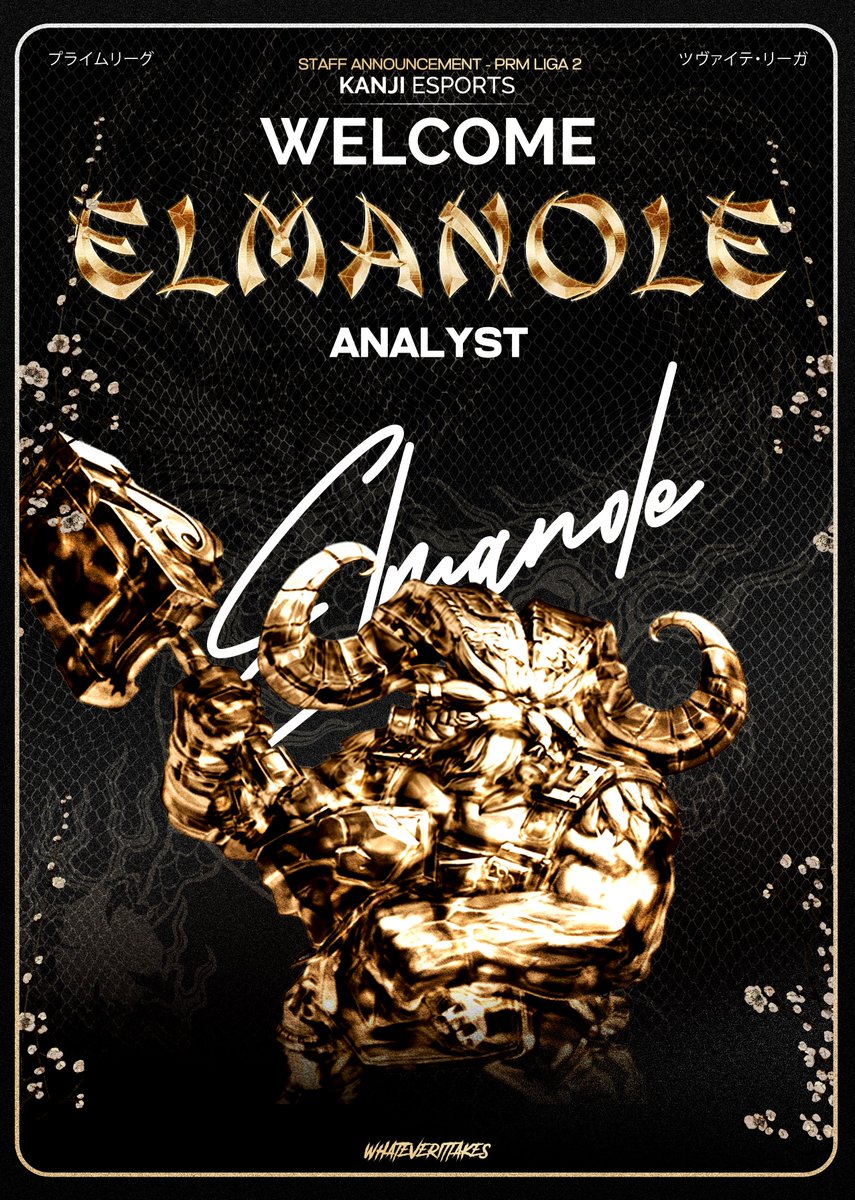 Er hat alles im Blick – jeden Winkel, jede Strategie!

Wir freuen uns, <a href="/Elmanole2/">elmanole</a> als Analysten für Kanji Esports begrüßen zu dürfen.👀

Damit ist unser Staff-Team nun komplett! 🫡

#whateverittakes