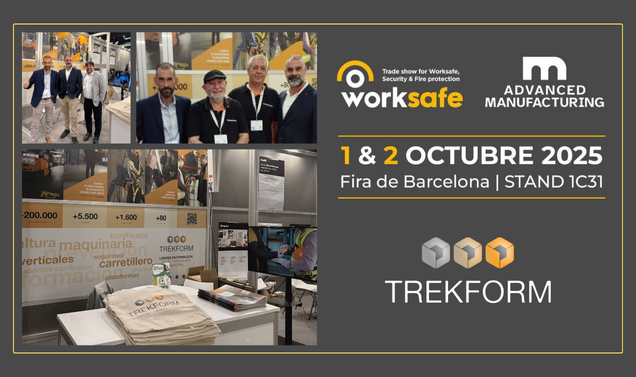 Trekform2's tweet photo. 🚧 ¡Trekform sigue en la feria más importante del año! 
¿No viniste ayer? Hoy te esperamos en #Worksafe2025 para descubrir las formaciones que revolucionan la seguridad en tu empresa.
¡Última llamada para empresas líderes! 👷‍♀️⚠️
#Trekform #SeguridadLaboral #PRL https://t.co/EYPlmTnczL