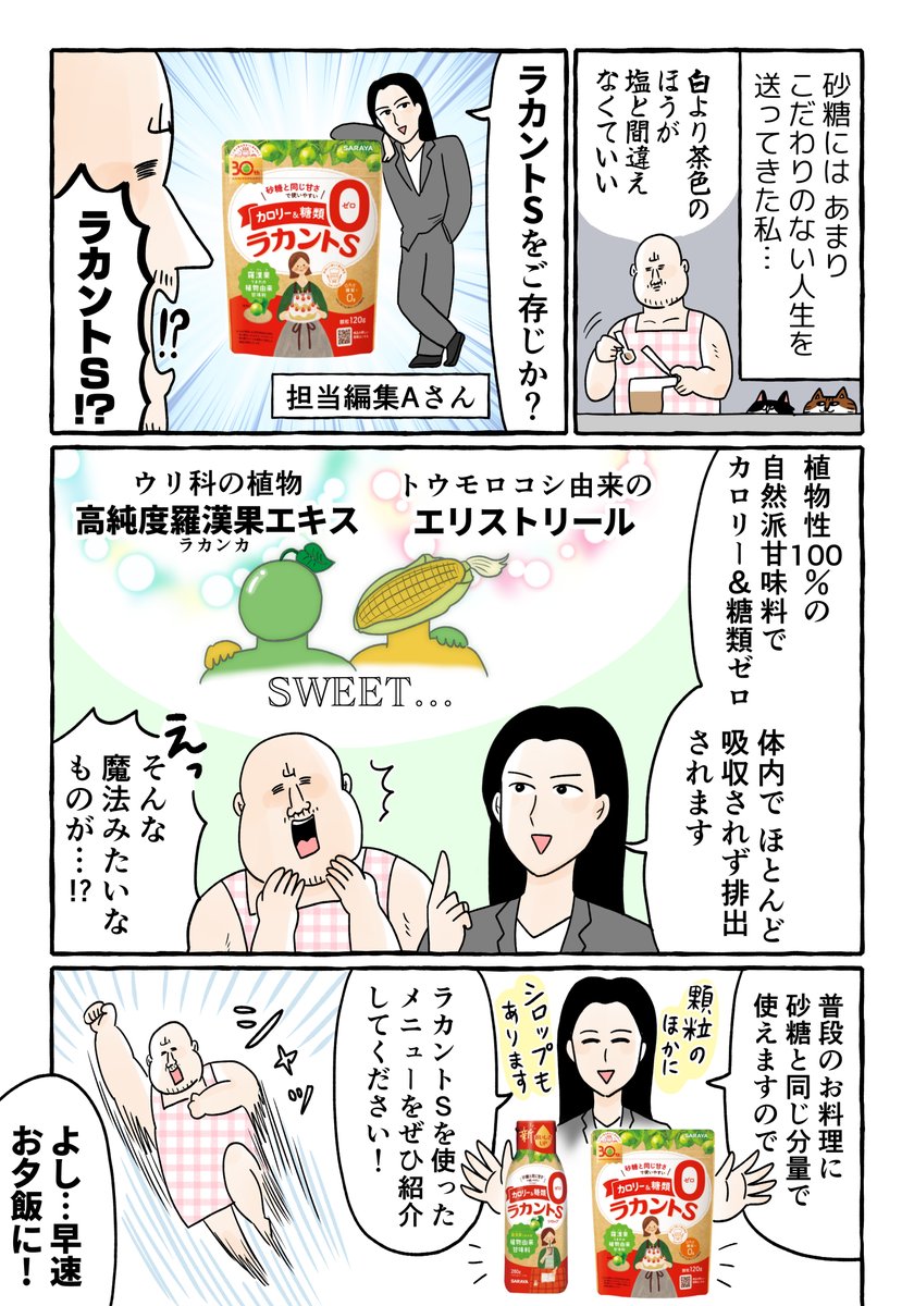 ラカントS 顆粒を使って肉を煮る漫画

【PR】【ラカント】 