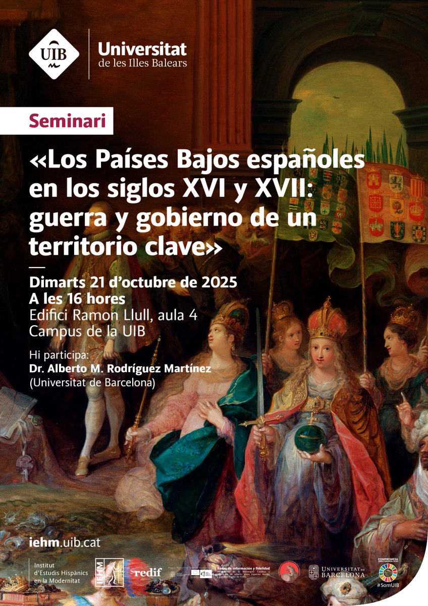 📝 Tomad nota: La semana que viene nos visita <a href="/AlbertoMRodrgu1/">Alberto M. Rodríguez</a> para hablarnos de los Países Bajos españoles👈