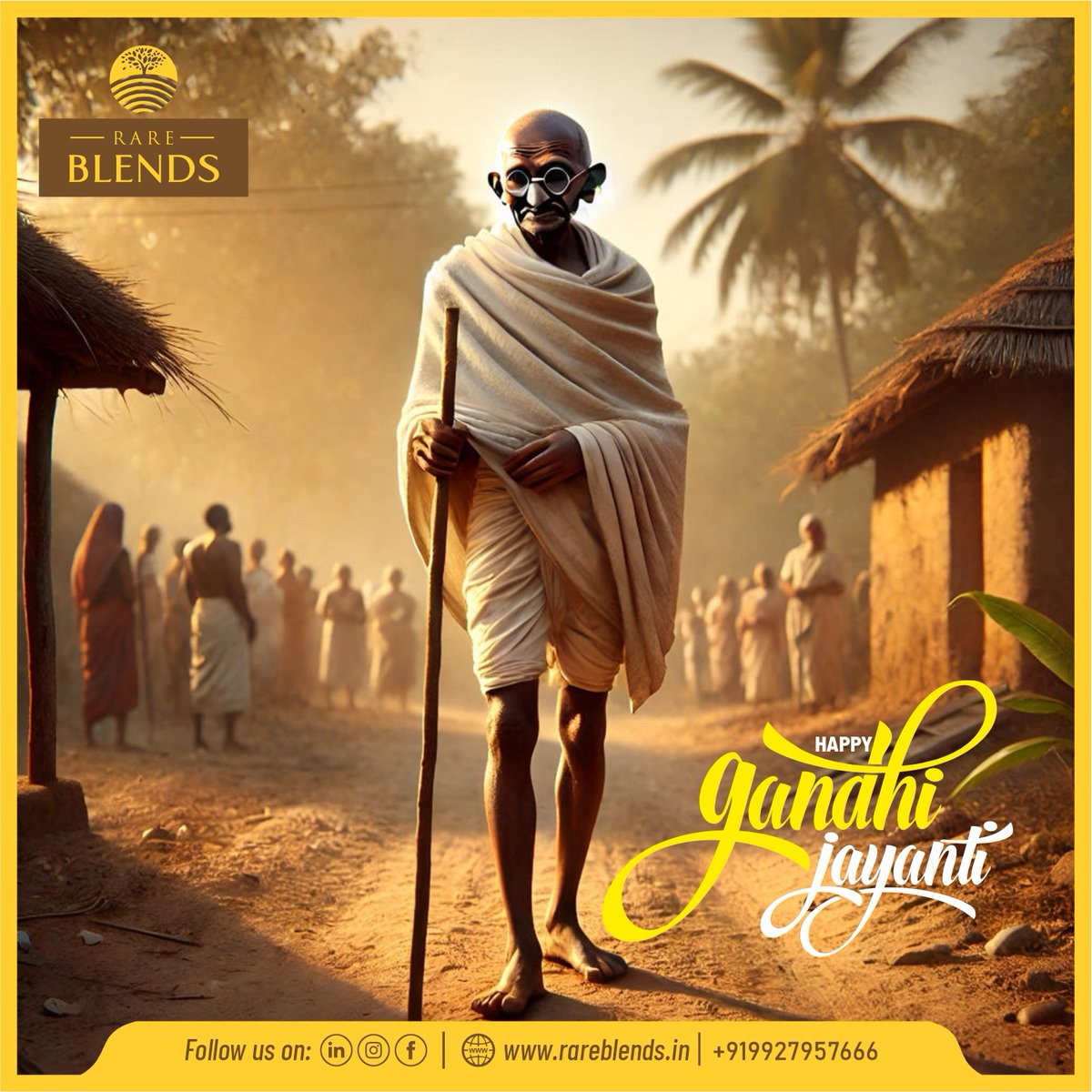 🌍 The best tribute we can pay to Mahatma Gandhi is to live by his ideals. Let’s walk the path of peace and harmony. ✨

#Fatherofnation #gandhijayanti2025  #Peace #rareblends