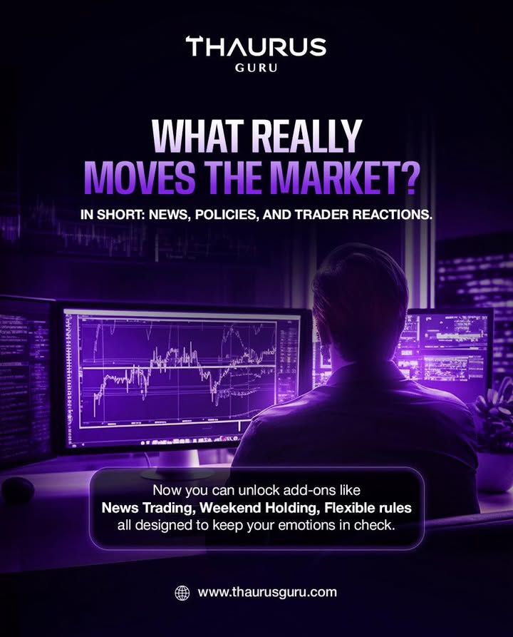 ThaurusGuru's tweet photo. What really moves the market?
In short news, policies, and trader reactions.
#propfirms #propfirmtrading #proptrading #Thaurusguru #propfirm #thaurusguru #thaurus #propfirmchallenge #propfirmtrader https://t.co/xE31CdWWSH