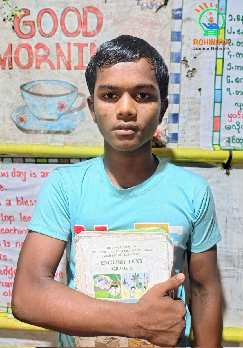 Rohingya_RLN's tweet photo. Alhamdulillah, today the Rohingya Lumina Network stands beside one orphan. At a young age, he lost his parents. His name is Muhammad Younus, and he now lives in his aunt’s shelter. RLN will support him with his tuition fees for the next six months. 

Regards,
RLN Team https://t.co/QZqN2KK2iu