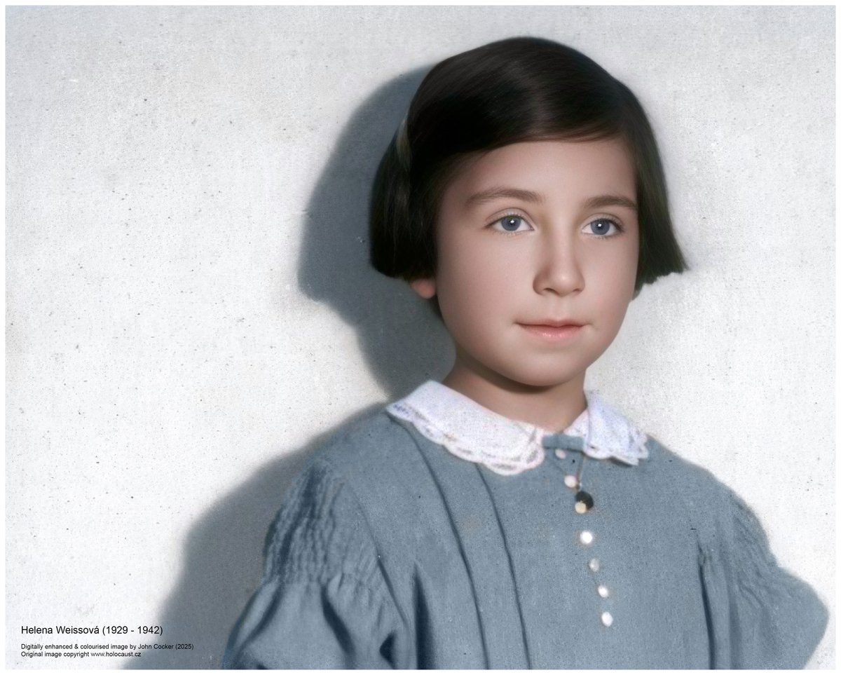 On this day in 1929, a Czech Jewish girl was born. On the 10 Jun 1942 she was deported to the Ujazdow labour camp with her mother where they perished. Her name was Helena Weissová