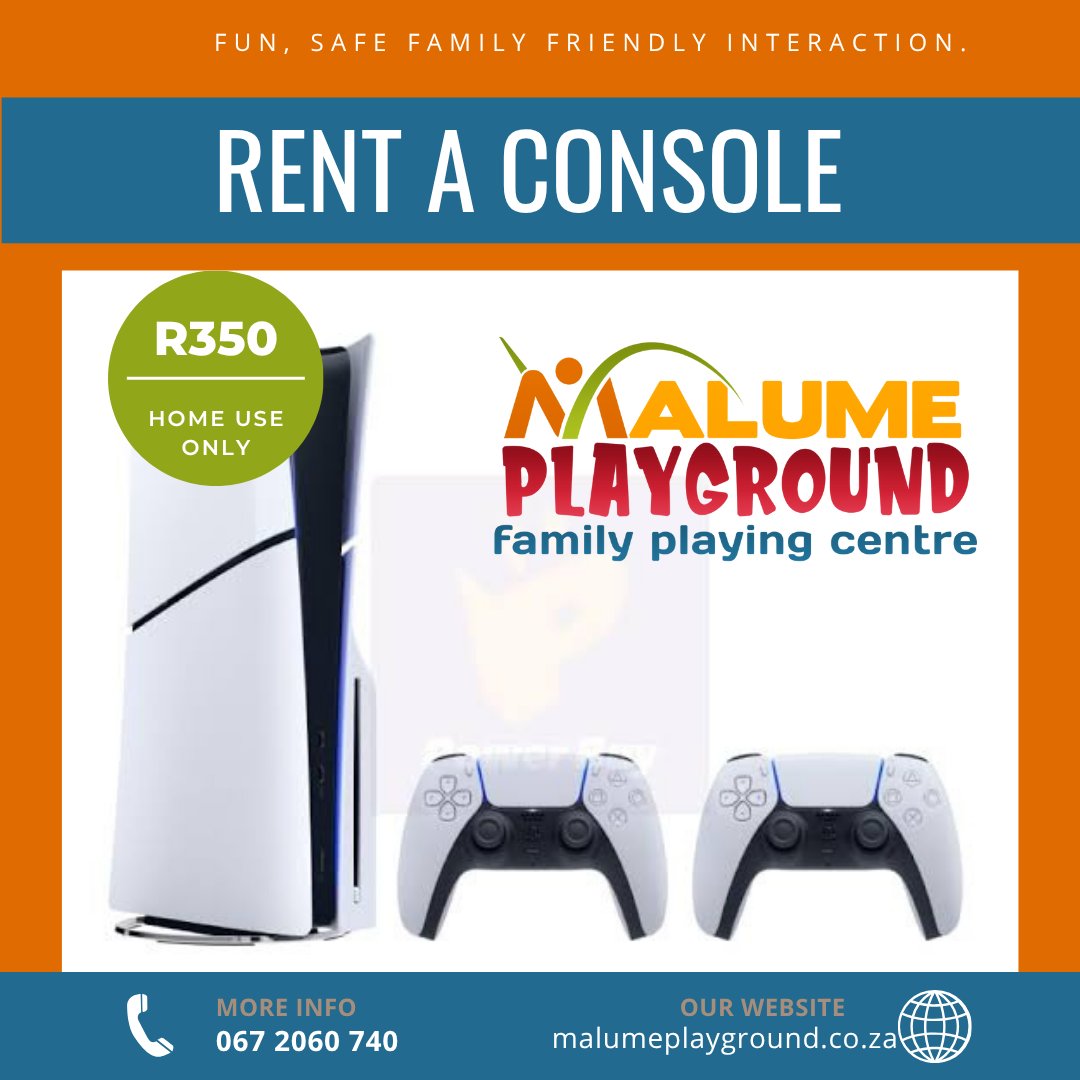 We Are Open 
10:00 - 19:00 PM

Come Play With Us 🕹🎮⚽🥅🥽🏎✅