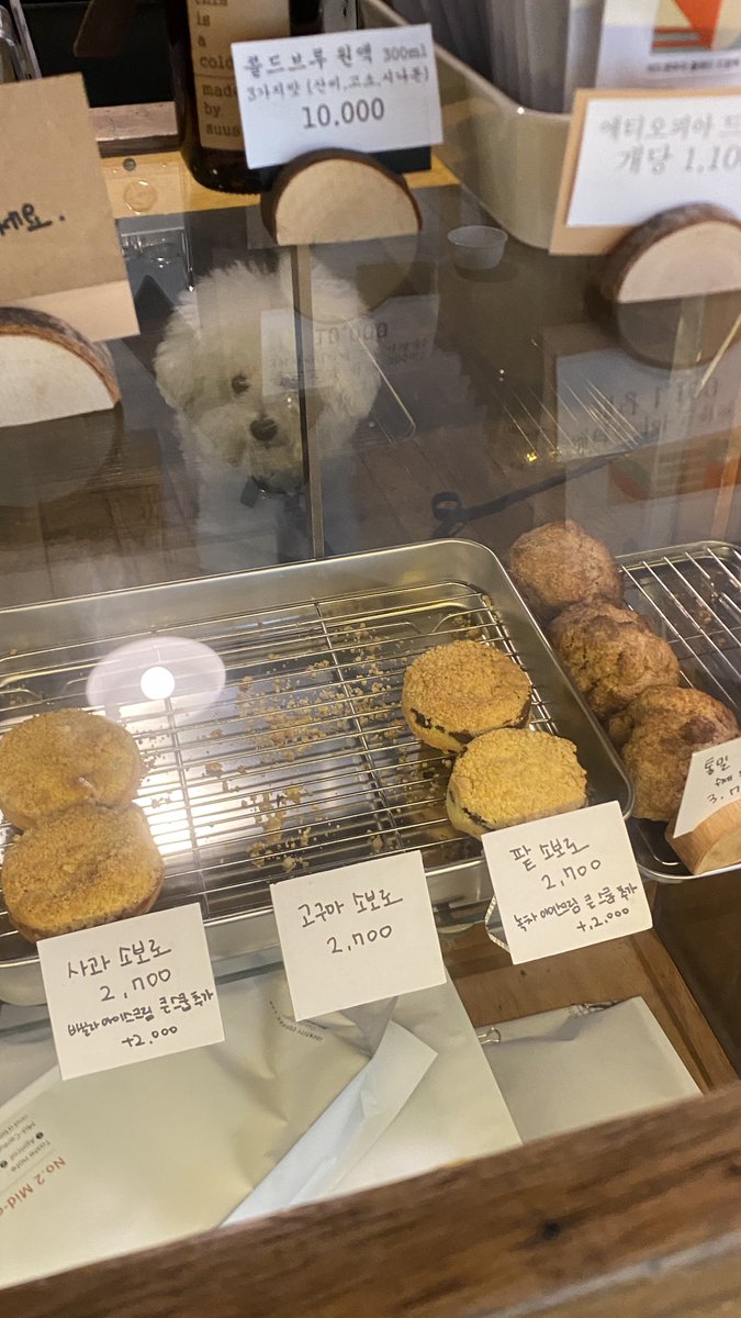 forforest_'s tweet photo. 제일 사랑하는 카페에 마롱 케이크가 나왔고, 맛있다는 소문이 자자했고, 오늘의 마지막 피스를 내가 얻었고, 진짜 정말 맛있었고, 베이커리 수��� 체크 중인 사장님. (뭐 필요한 거 있으세요?) https://t.co/4KiglBaKei