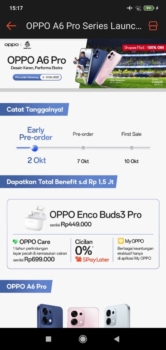 disathings's tweet photo. @ShopeeID Lagi butuh hp baru yg speknya lebih bagus dari hp sekarang buat kerja, buat belajar, buat sehari hari heheheh sukses selalu buat shopee dan OPPO!!!!! #OPPOA6ProXShopee https://t.co/tASl5yLyr0