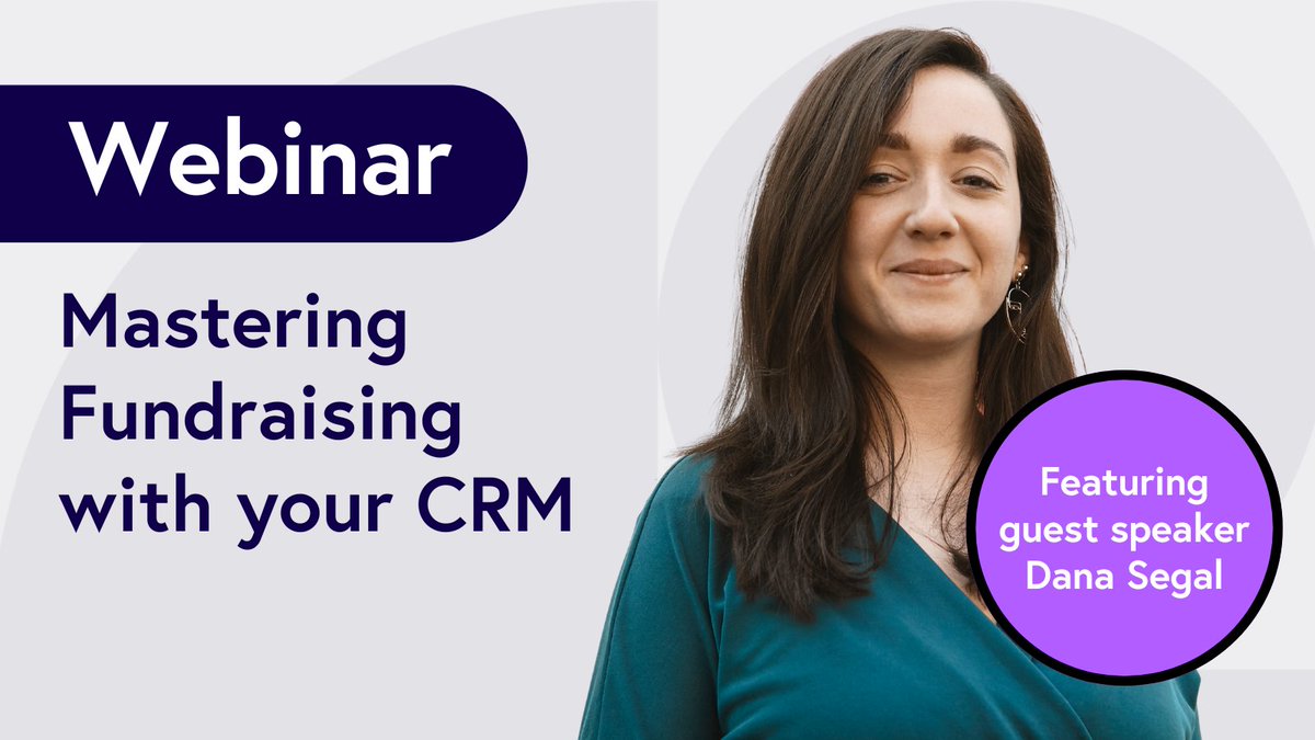 Did you miss our fundraising webinar earlier this month? 

Dana Segal lead a super informative session, and you can access the recording right here: docs.goodcrm.co.uk/en/articles/12…

Dana covered the process of managing a fundraising campaign, and how to make the most out of your CRM! 🙌