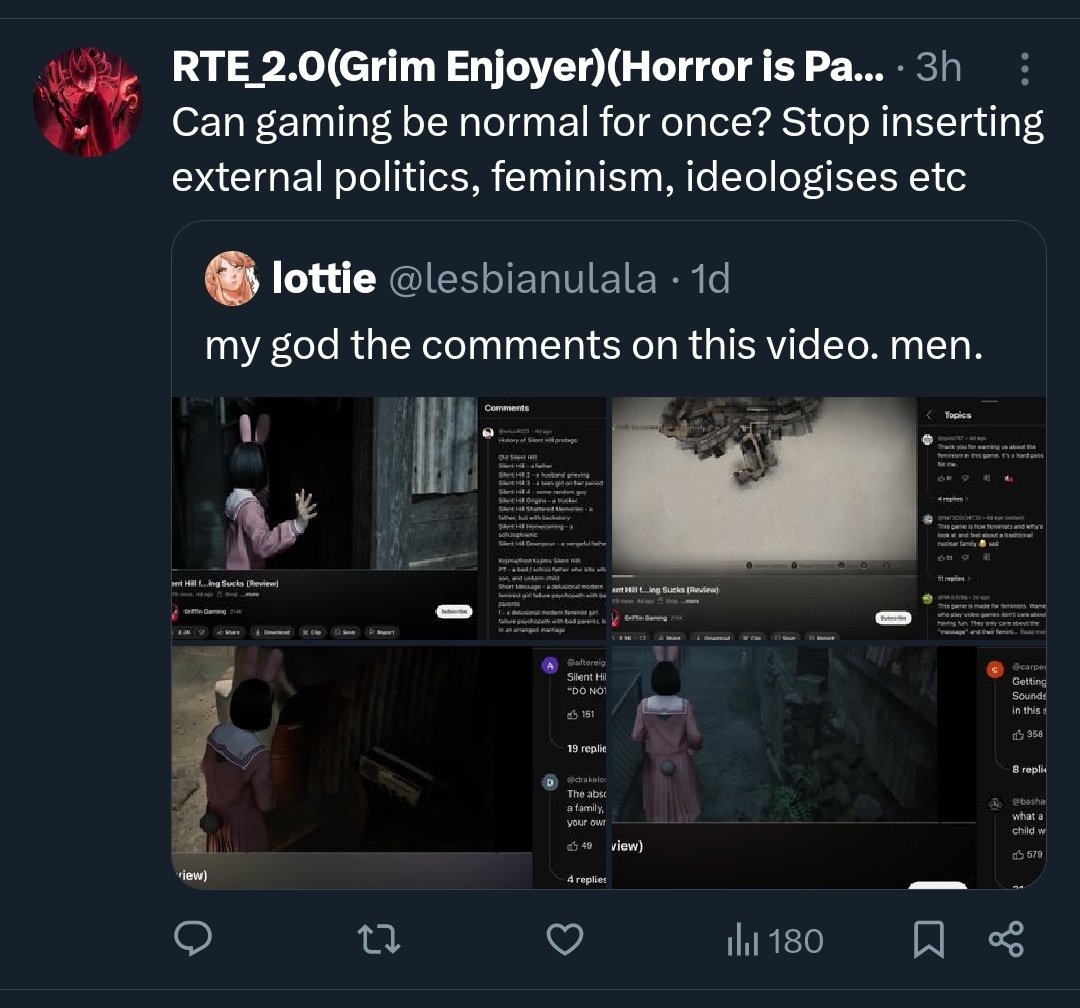 tio os acordáis los buenos tiempos cuando los vidoejuegos eran apolíticos y no tenían feminismo?? como metal gear solid 2, y silent hill 3, y fallout, y bioshock, y half-life, y deus ex, y
