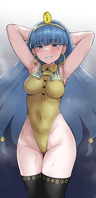 skebでレオタードの道神馴子ちゃんを描かせていただきました～! リクエストありがとうございました!