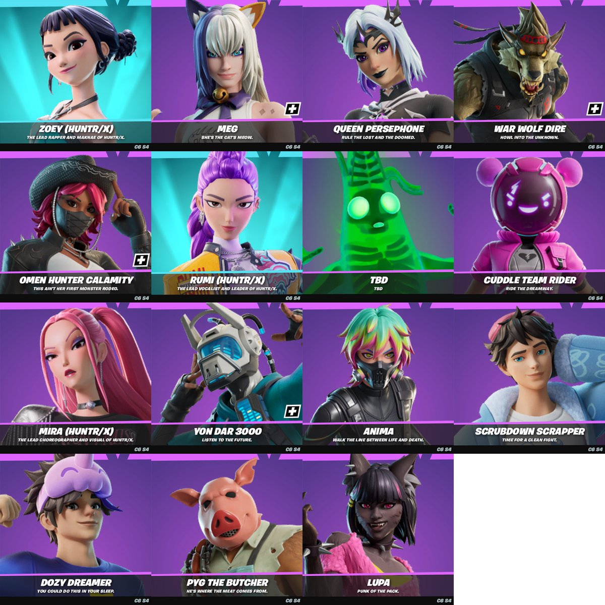 All the new skins so far‼️

#Fortnite