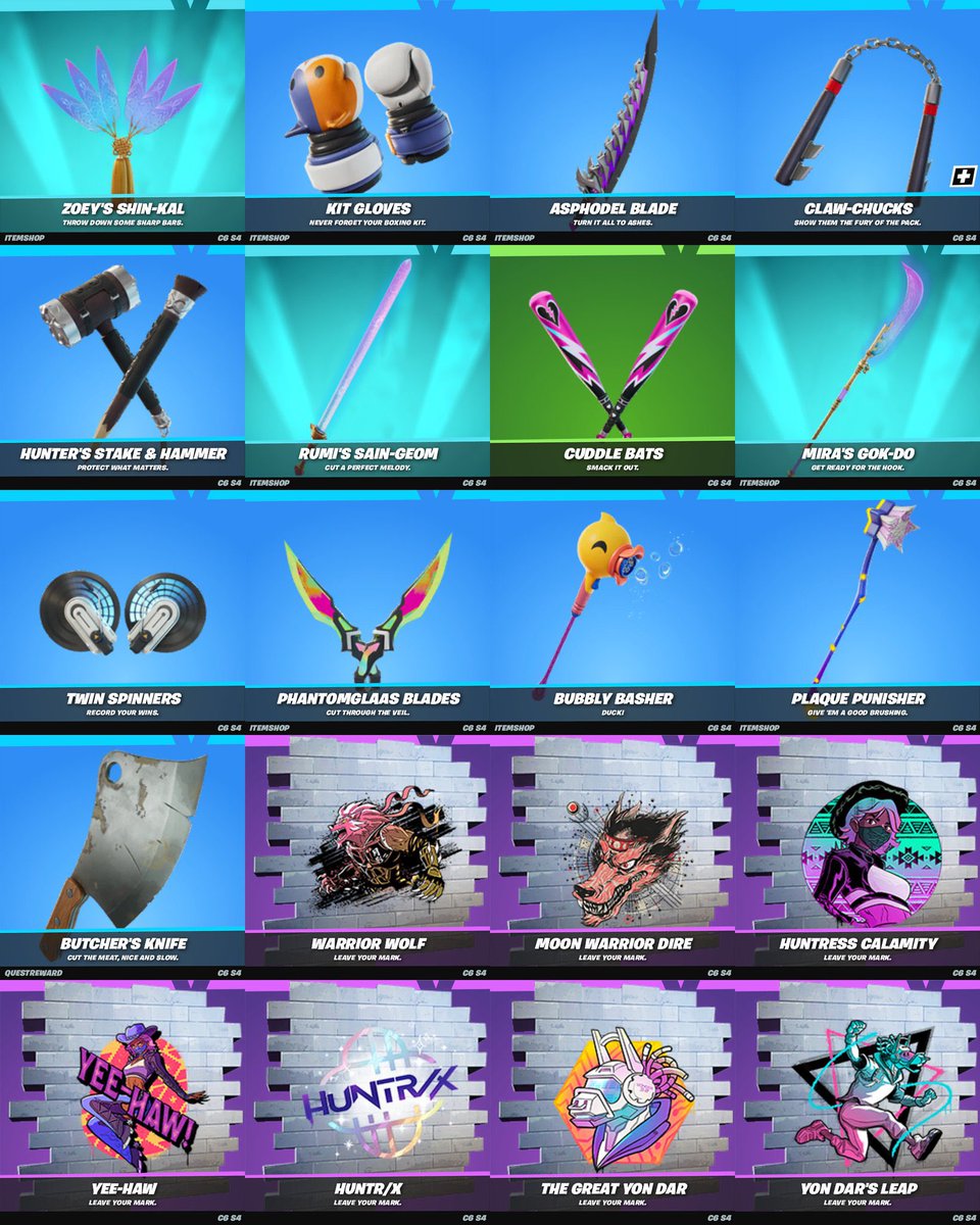 All New Pickaxes &amp; Sprays‼️

#fortnitemares
