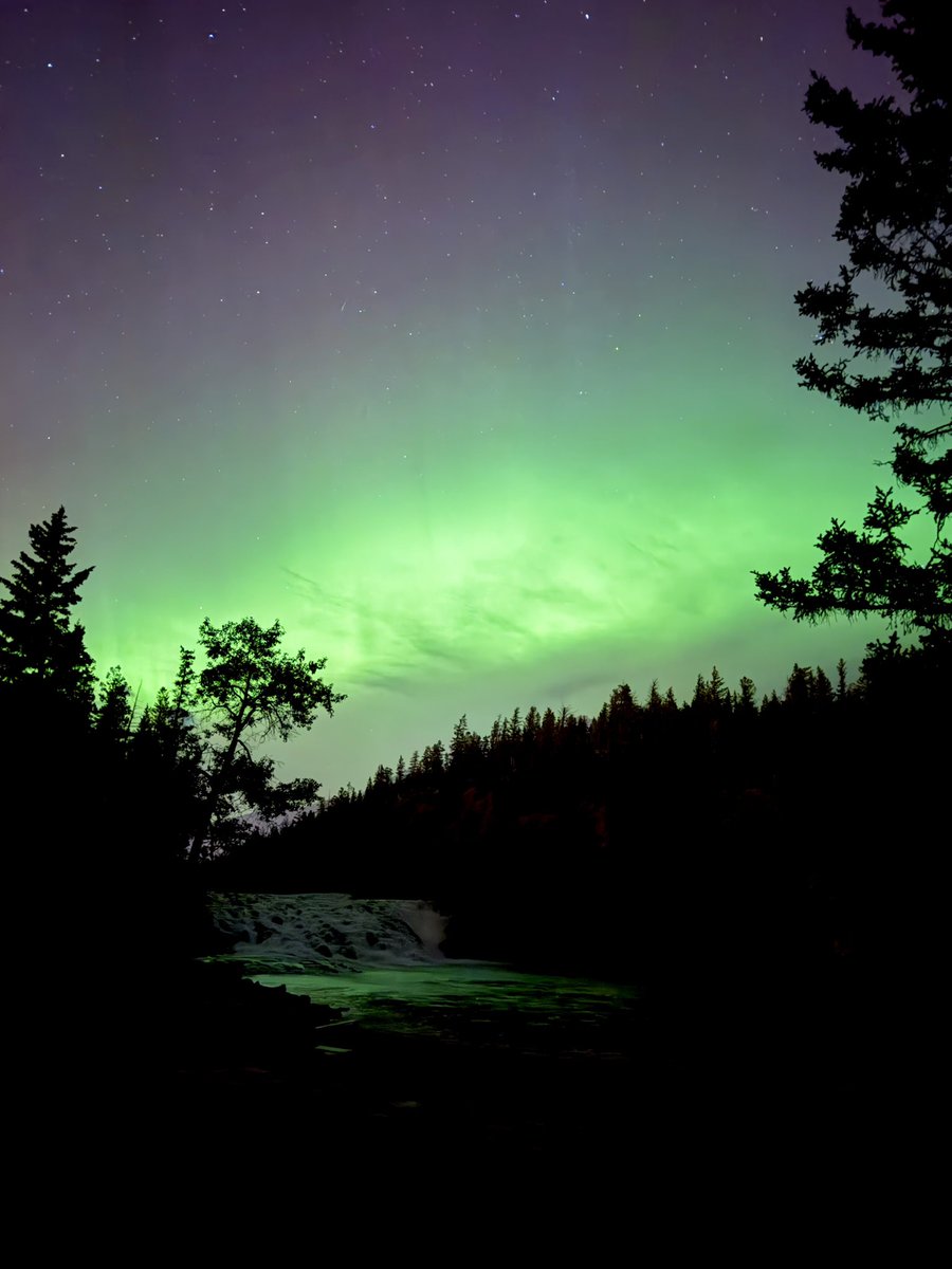 Saw the northern lights in Banff, and I didn’t get eaten by a bear, so I guess you can call it a successful night