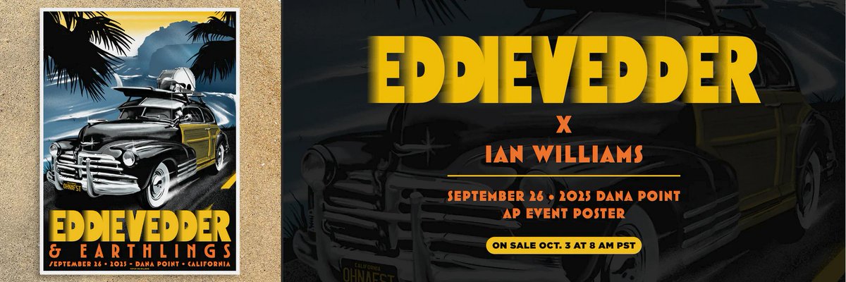 demetriosns's tweet image. conflux-co.com #EddieVedder x #IanWilliams #OhanaFest #Poster